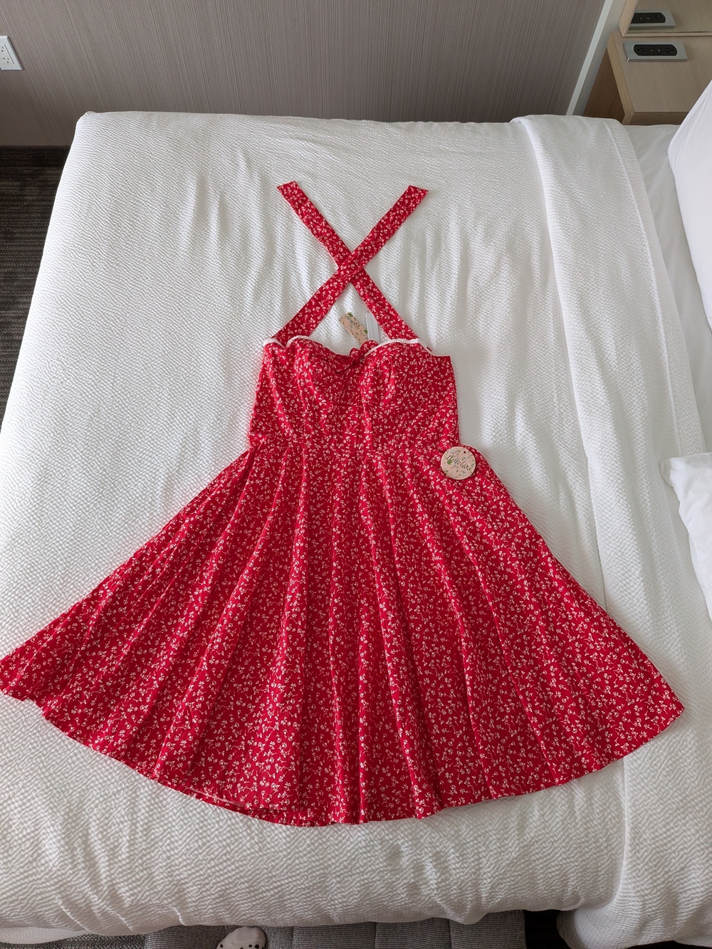 Timeless London Kimberley Dress – Red Ditsy Floral – NWT – US 12 / XL
